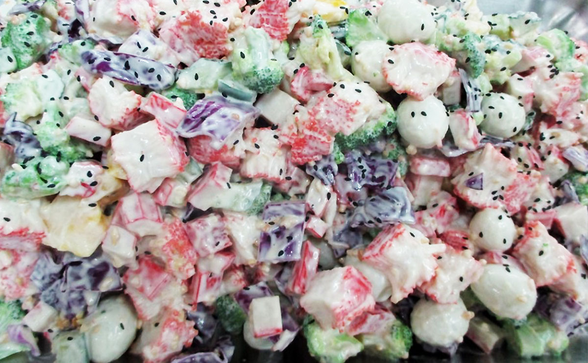 꽃맛살 샐러드